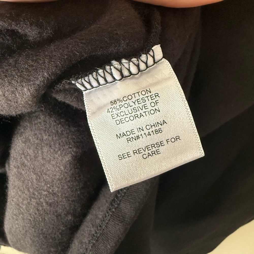 Women's Juicy Couture Cropped Black Hoodie With Embroidery Size L - Picture 4 of 5